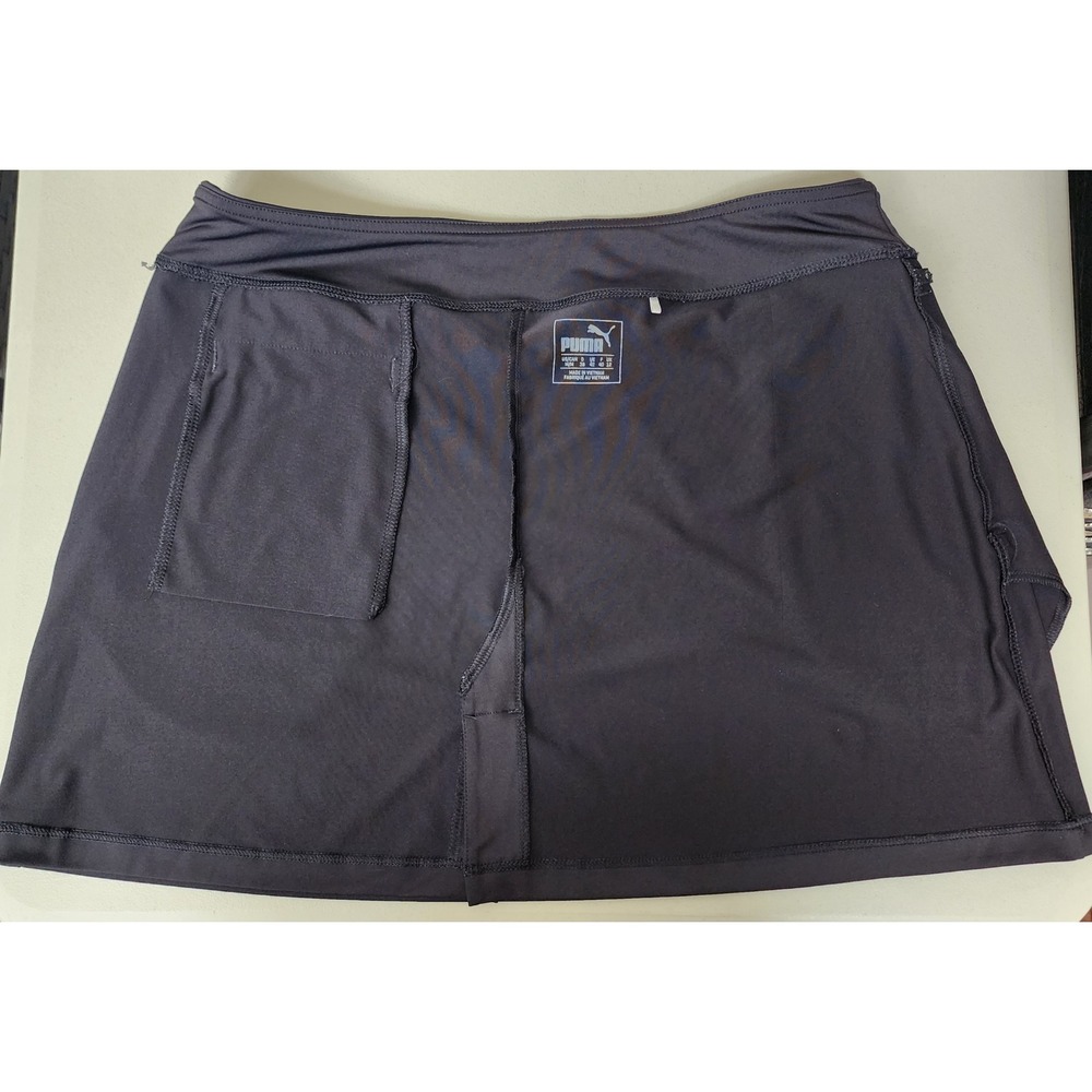Puma Womens Black Active Tennis Golf Skirt Side Pocket Style 572866 Size M - Picture 6 of 8